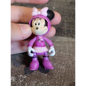 Purple Minnie mouse AS IS race car driver toy figure
